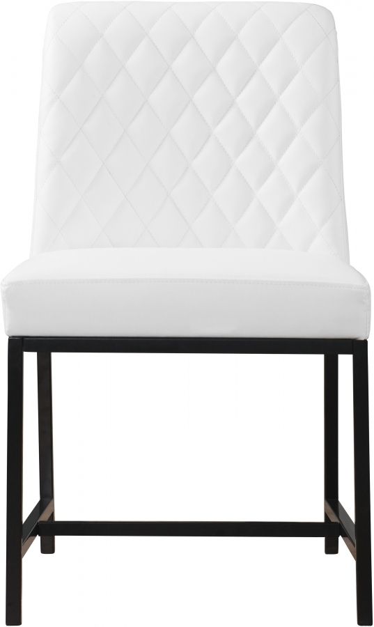 Meridian Furniture Bryce White Faux Leather Dining Chair-2