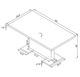 Coaster® Anges 5-Piece Black/White High Gloss Dining Table Set-3