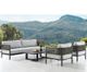 Armen Living Alegria Light Gray Outdoor 4-Piece Set-0