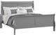 Furniture of America® Louis Philippe Gray Queen Sleigh Bed-0