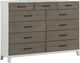 Bernards Daydreams Brown/White Dresser-0