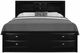 Global Furniture USA Linda Black Full Storage Panel Bed-1