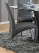 Furniture of America® Wailoa 2-Piece Chrome/Gray Dining Side Chair Set-2