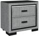 Global Furniture USA Isabella Gray Nightstand with LED-0