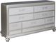 Signature Design by Ashley® Coralayne 3-Piece Silver King Panel Bed Set-2