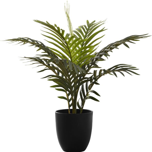 Monarch Specialties Inc. Green/Black 20" Artificial Potted Palm-0