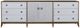 Century® Customizable Details Case 6-Drawer 2-Door Low Credenza-1