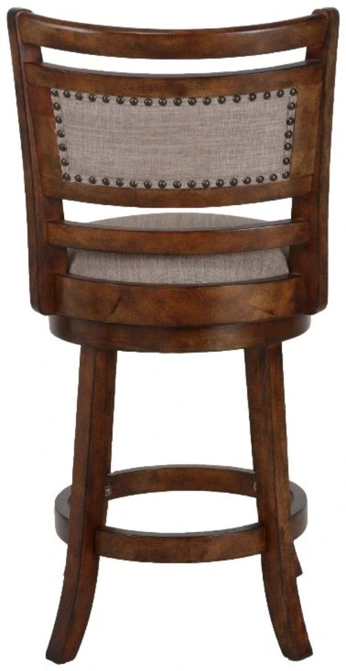 New Classic® Home Furnishings Aberdeen Brown Swivel Counter Stool-3