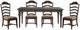 Liberty Furniture Paradise Valley 5-Piece Saddle Brown/Tobacco Rectangular Dining Table Set-0