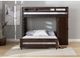 Elements International Cali Kids Brown Twin Complete Basic Loft Desk Bed -1