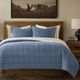 HiEnd Accents Stonewashed Denim Queen Quilt Set-1