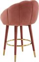 TOV Furniture Myla Salmon Swivel Counter Stool-4