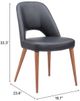 Zuo® Modern Leith Black/Walnut Dining Side Chair-1