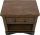 International Furniture Direct Walnut Reddish Brown Nightstand-4