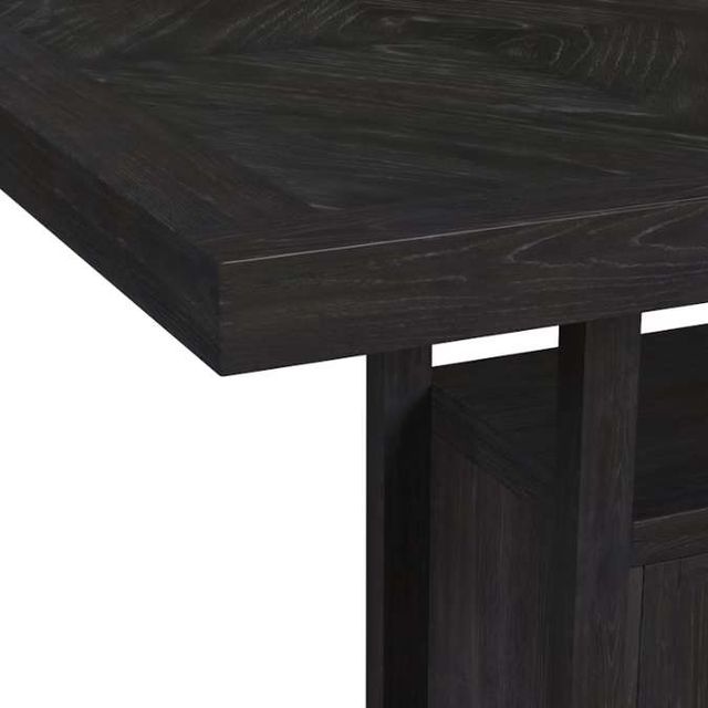 Elements International Transcend 5-Piece Charcoal Counter Height Dining Set-4