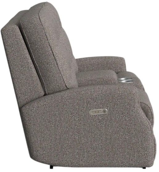 Flexsteel® Customizable Devon 72" Power Reclining Loveseat with Console and Power Headrests-4