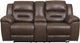 Signature Design by Ashley® Stoneland Chocolate Manual Reclining Loveseat with Console-1