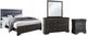 Global Furniture USA Pompei 4-Piece Metallic Gray Queen Panel Bedroom Set-0