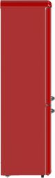 FORNO® Storico Alta Qualita 22" 9 Cu. Ft. Red Retro Counter Depth Bottom Freezer Refrigerator with Silver Handle-4