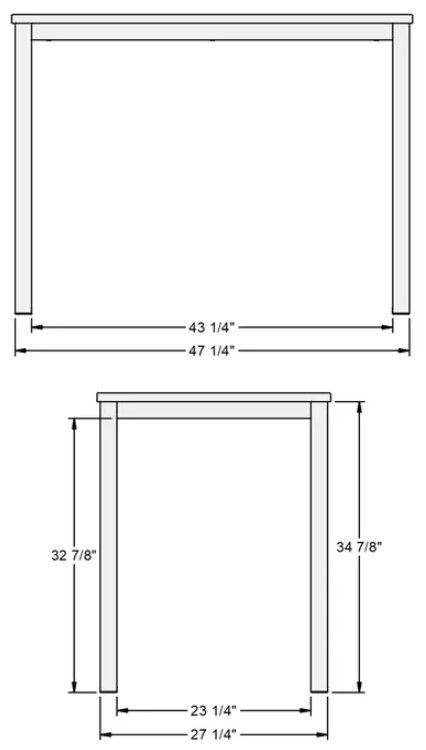 Amisco Customizable Harrison Counter Height Dining Table-1