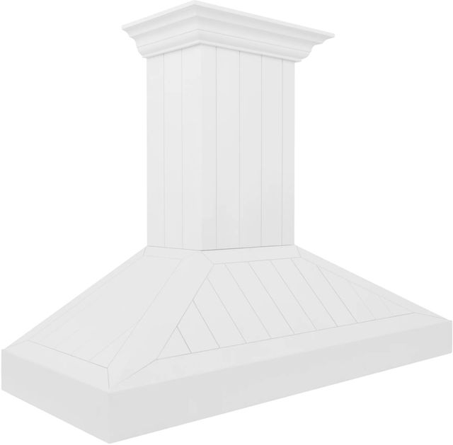 ZLINE 48" Shiplap Bright White Wall Mounted Range Hood-1