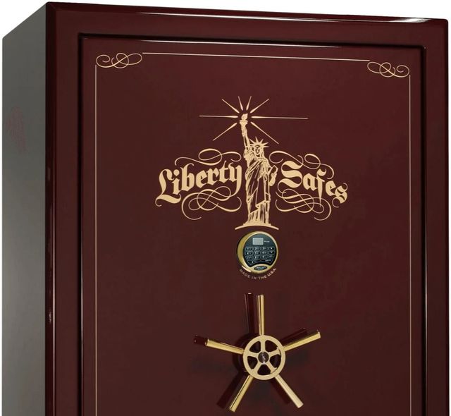 Liberty Safe Presidential Burgundy Gloss 50 Electronic Lock Gun Safe-1