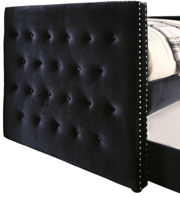 Furniture of America® Susanna Black Daybed with Trundle-3
