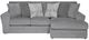 American Wholesale Furniture Glacier 2-Piece Shark Right-Arm Facing Sectional and Chaise-0