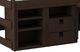 Elements International Cali Kids Brown Full Loft Bed with Staircase, Roller Desk, Open Shelf Unit, and Two Drawer Unit-2