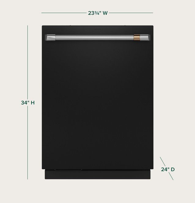 Cafe™ 24" Matte Black Top Control Built In Dishwasher-2