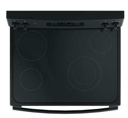 GE® 30" Black Free Standing Electric Range-2