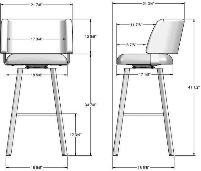 Amisco Customizable Easton Swivel Bar Stool-2