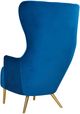 TOV Furniture by Inspire Me Home Decor Navy Julia Wingback Velvet Chair-2