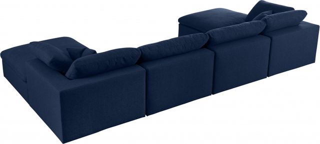 Meridian Furniture Serene 6-Piece Navy Modular Sectional-1