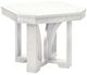C R Plastic St. Tropez White Square End Table-0