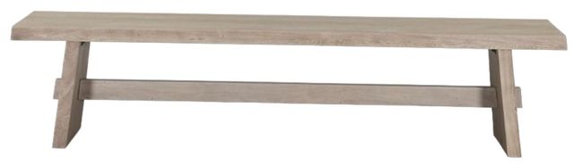 Home Trends & Design Piedmont Matte Driftwood Bench-1