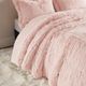 Olliix by Intelligent Design Malea Blush Twin/Twin XL Shaggy Faux Fur Comforter Mini Set-4