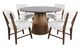 Jofran Inc. Nash Walnut Round Dining Table-4