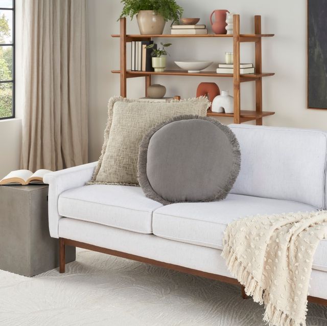 Nourison Home™ Mina Victory Sofia Charcoal 20"x20" Throw Pillow-4