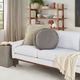 Nourison Home™ Mina Victory Sofia Charcoal 20"x20" Throw Pillow-4