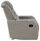 New Classic® Home Furnishings Breckenridge Light Gray Manual Glider Recliner-2