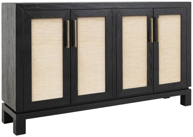 International Furniture Direct Solara Black Console-0