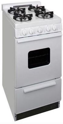 Premier 20" White Freestanding Gas Range