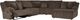 Signature Design by Ashley® Top Tier 6-Piece Chocolate Right Arm Facing Manual Reclining Sectional Sofa with Chaise-1