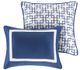 Olliix by Madison Park Heritage 8 Piece Navy King/California King Comforter and Coverlet Set-3