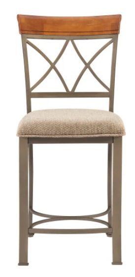 Powell® Hamilton Bronze/Matte Pewter Counter Stool-3