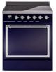 Ilve® Nostalgie II Noblesse 30'' Midnight Blue Pro Style Induction Range with Chrome Trim-0