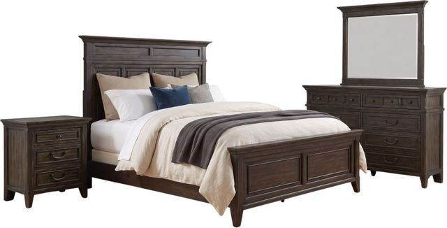 Liberty Furniture Paradise Valley 4-Piece Saddle Brown Queen Size Panel Bedroom Set-0