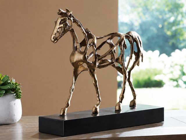Signature Design by Ashley® Grainville Antique Gold/Black Sculpture-2