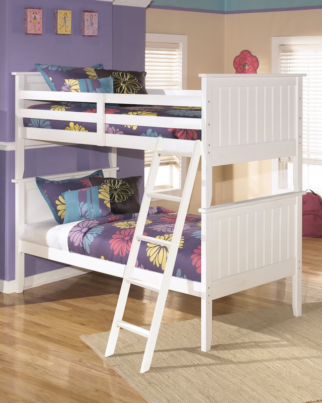 Signature Design by Ashley® Lulu White Twin/Twin Bunk Bed-1